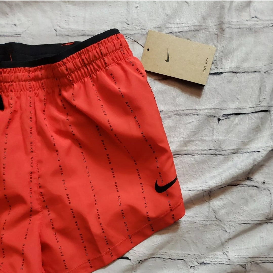 Nike Dri-FIT Tempo Luxe Icon Clash Women's Chili Red Running Shorts Small NEW