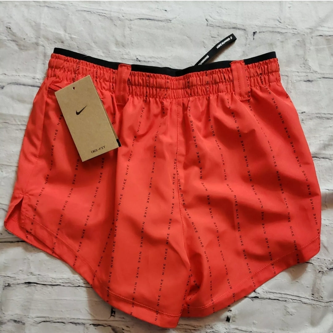 Nike Dri-FIT Tempo Luxe Icon Clash Women's Chili Red Running Shorts Small NEW