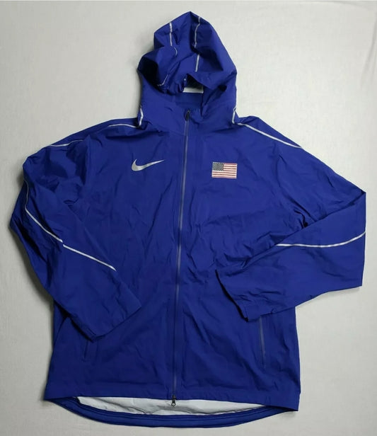 Nike Pro Elite USA Storm Jacket Deep Royal Blue Men Track and Field